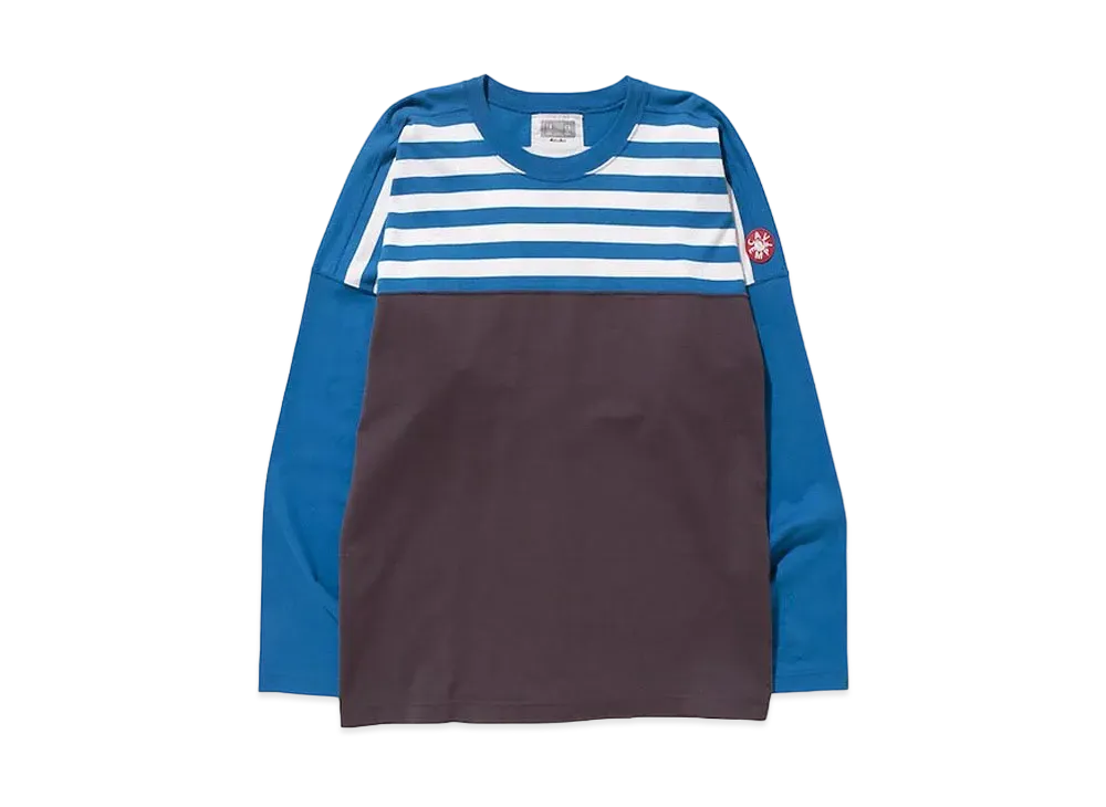 Cav Empt (C.E) COLOUR STRIPE LONG SLEEVE T "Blue"