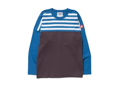 Cav Empt (C.E) COLOUR STRIPE LONG SLEEVE T "Blue"