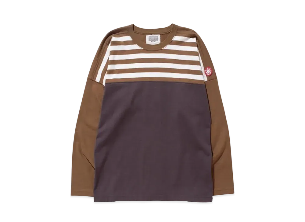Cav Empt (C.E) COLOUR STRIPE LONG SLEEVE T "Brown"