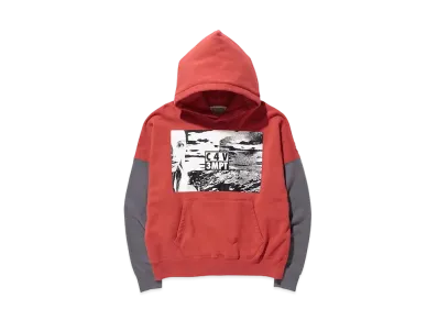 Cav Empt (C.E) INDIFFERENCE HEAVY HOODY "Red"
