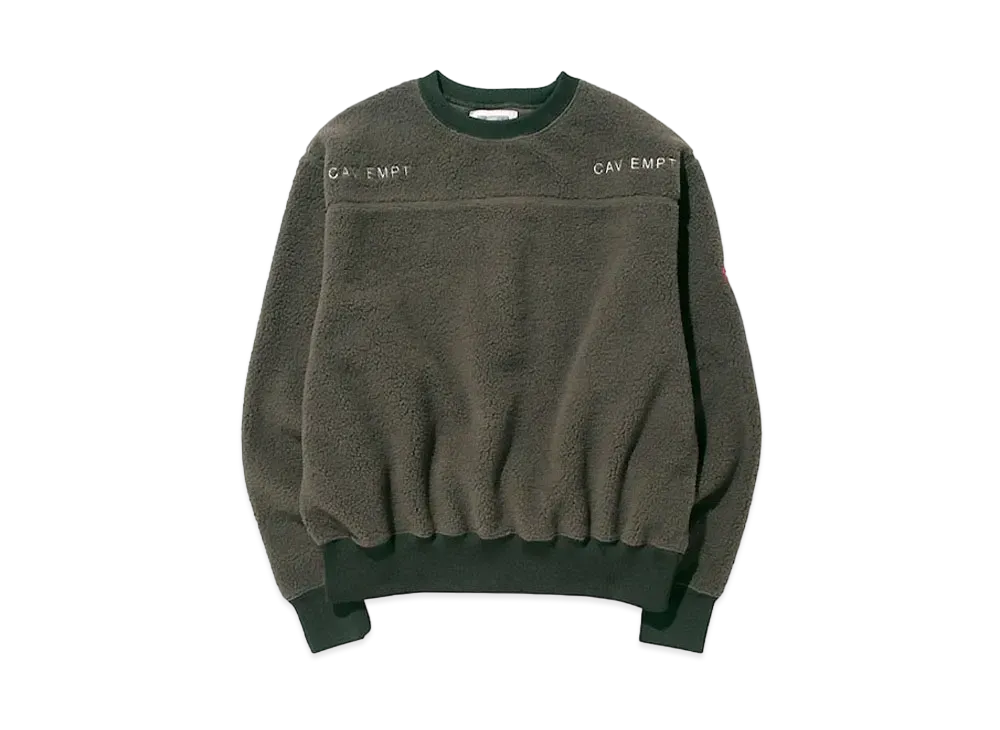 Cav Empt (C.E) FLEECE CREW NECK "Green"