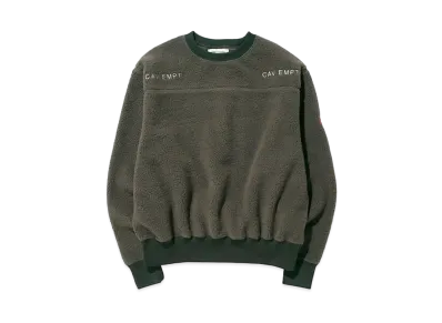Cav Empt (C.E) FLEECE CREW NECK "Green"