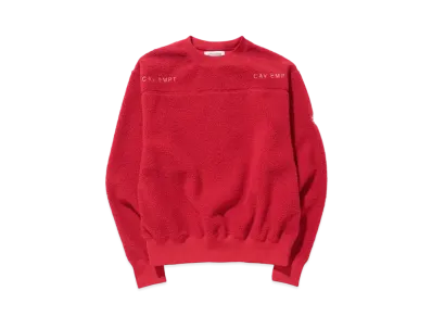 Cav Empt (C.E) FLEECE CREW NECK "Red"