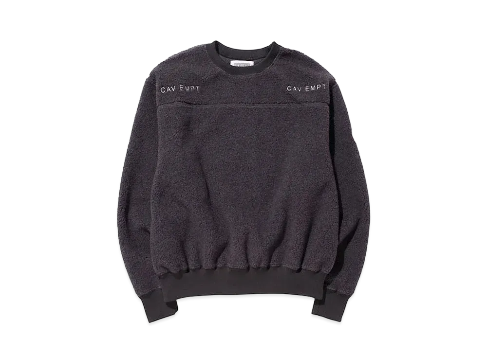 Cav Empt (C.E) FLEECE CREW NECK "Charcoal"