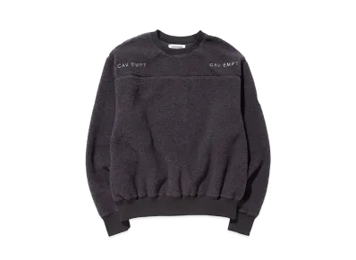 Cav Empt (C.E) FLEECE CREW NECK "Charcoal"