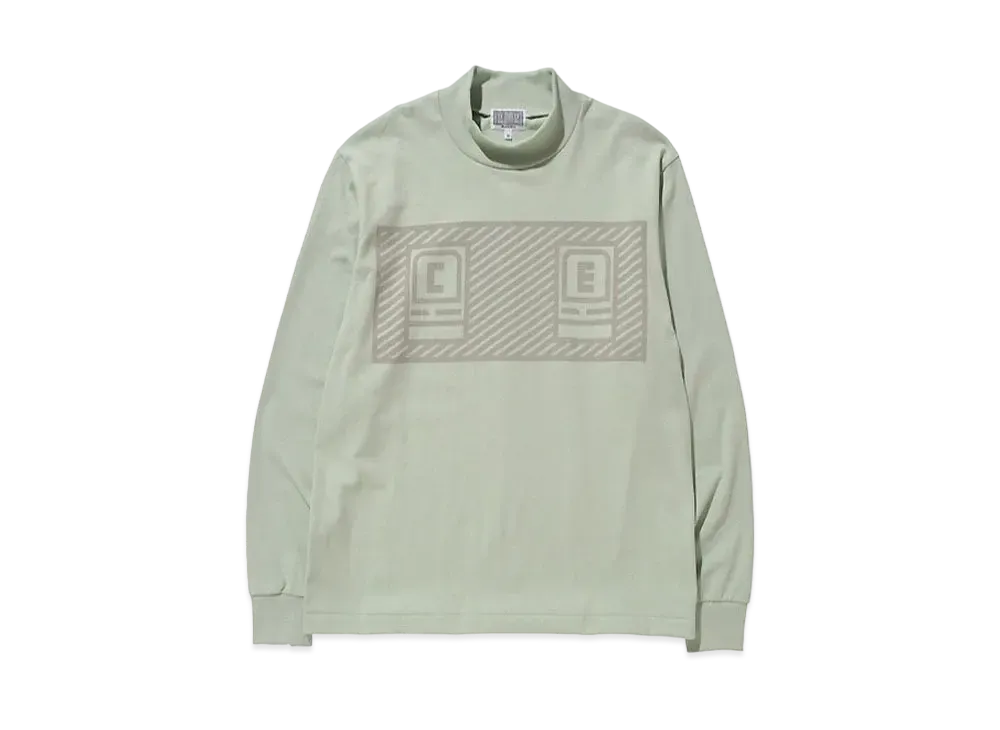 Cav Empt (C.E) BOLD LOGO TURTLE NECK LONG SLEEVE T "Green"
