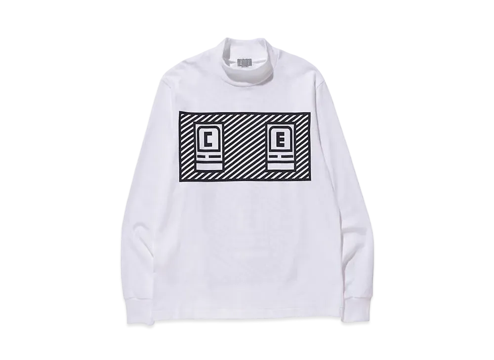 Cav Empt (C.E) BOLD LOGO TURTLE NECK LONG SLEEVE T "White"