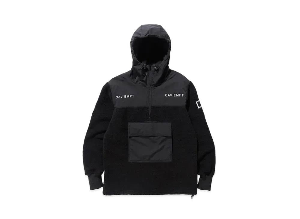 Cav Empt (C.E) PULLOVER LIGHT FLEECE #4 "Black"