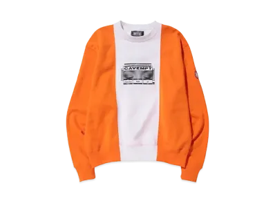 Cav Empt (C.E) OBJECTIVE 2 TONE CREW NECK "Orange"