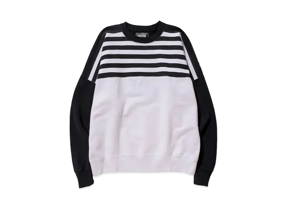 Cav Empt (C.E) MONO STRIPE CREW NECK "Black White"