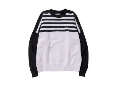 Cav Empt (C.E) MONO STRIPE CREW NECK "Black White"