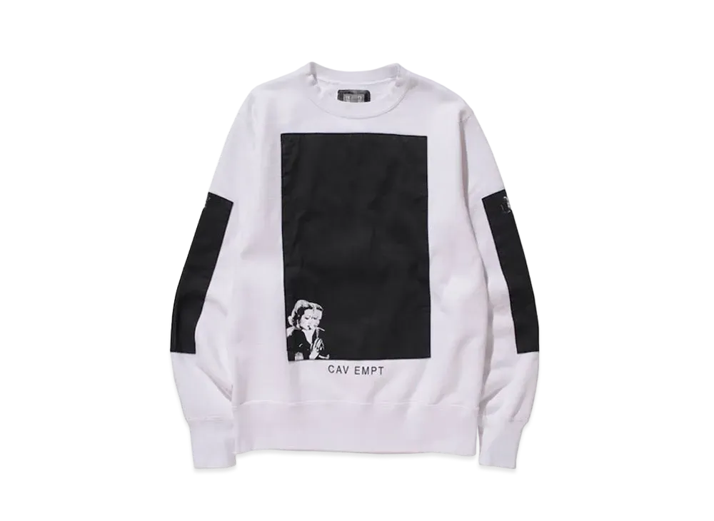 Cav Empt (C.E) BLACK ROOMS CREW NECK "White"