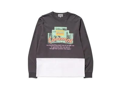 Cav Empt (C.E) WILLHILL LONG SLEEVE T "Charcoal"