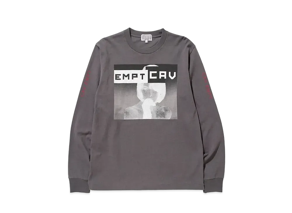 Cav Empt (C.E) EMPT CAV LONG SLEEVE T "Charcoal"