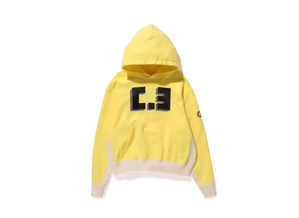 Cav Empt (C.E) BLACK HEAVY HOODY "Yellow"