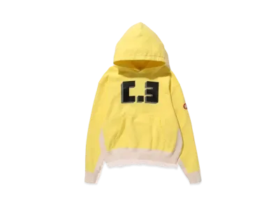 Cav Empt (C.E) BLACK HEAVY HOODY "Yellow"