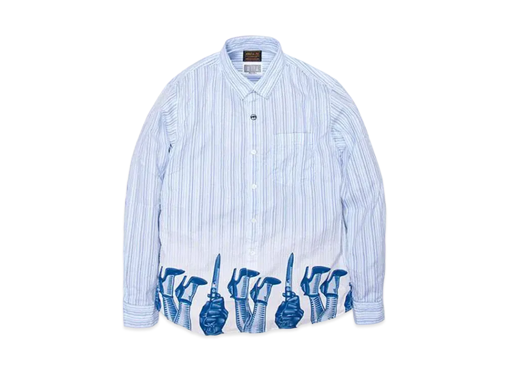 Cav Empt (C.E) NHCE.VE.JACKKNIFE / C-SHIRT.LS "Blue"