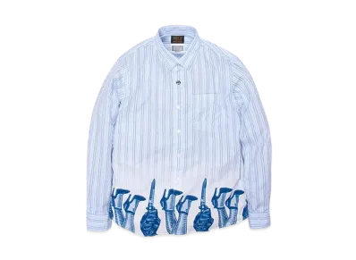 Cav Empt (C.E) NHCE.VE.JACKKNIFE / C-SHIRT.LS "Blue"
