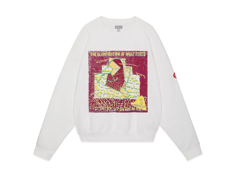 Cav Empt (C.E) Washed Glorification Crew Neck "White"