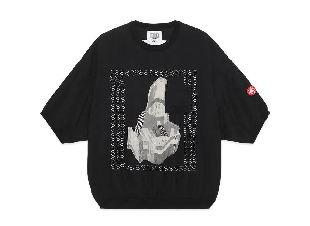 Cav Empt (C.E) Gauze Short Sleeve Crew Neck "Black"