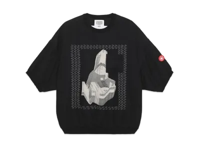 Cav Empt (C.E) Gauze Short Sleeve Crew Neck "Black"