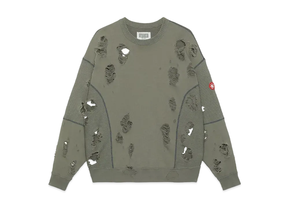 Cav Empt (C.E) Plague Wide Rib Cut Crew Neck "Green"