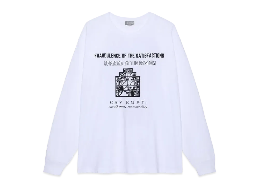 Cav Empt (C.E) Offered By The System Long Sleeve T "White"