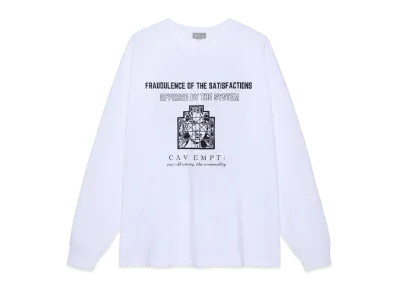 Cav Empt (C.E) Offered By The System Long Sleeve T "White"