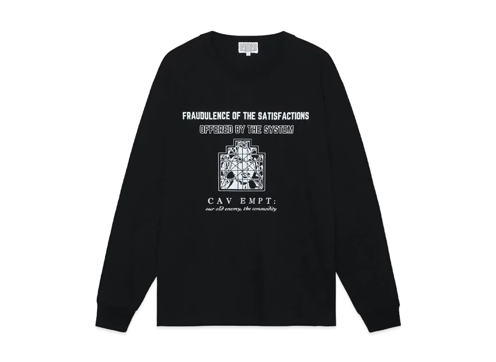 Cav Empt (C.E) Offered By The System Long Sleeve T "Black"