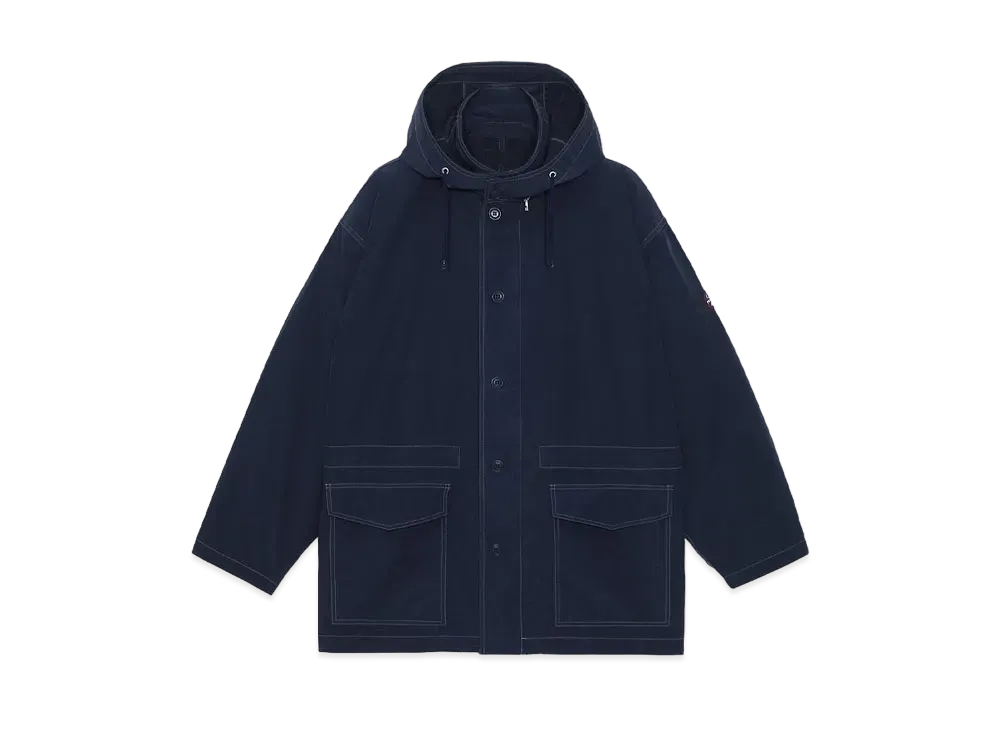 Cav Empt (C.E) Overdye Detach Hood Coat "Navy"