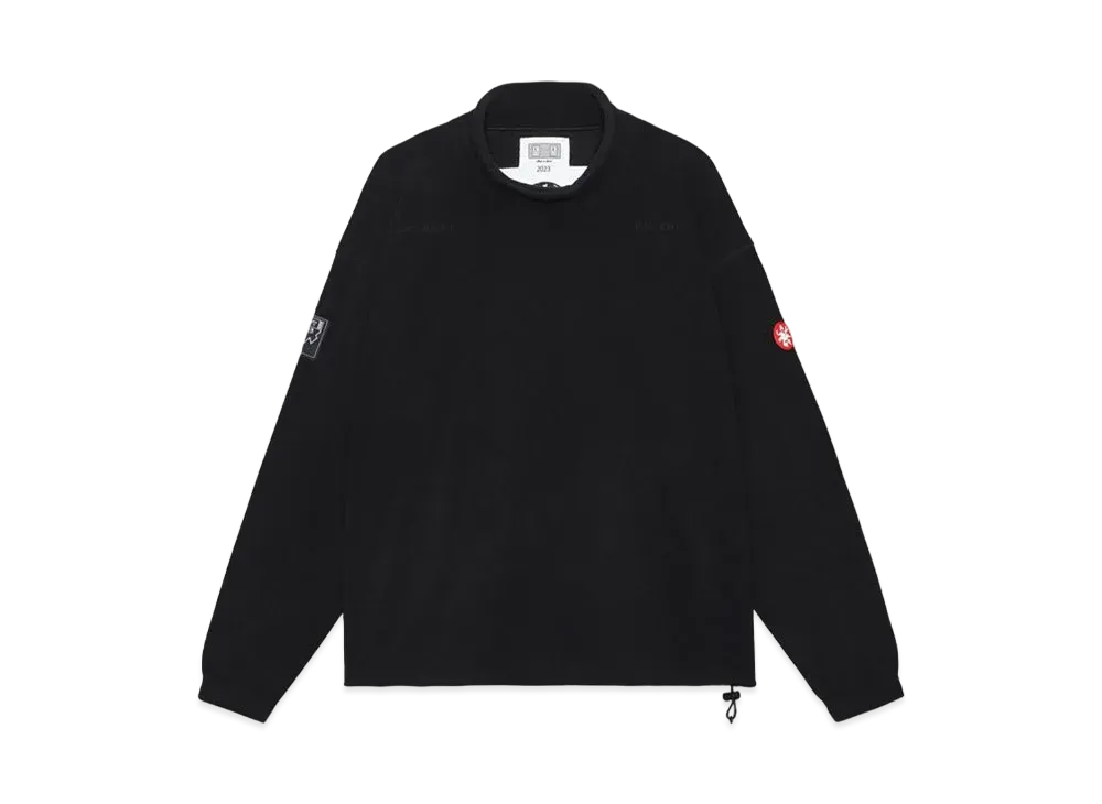 Cav Empt (C.E) High Neck Fleece Pullover "Black"