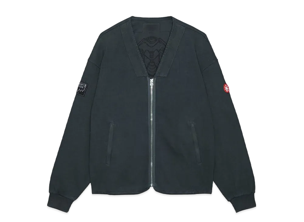 Cav Empt (C.E) Overdye PQ Zip Cardigan "Charcoal"