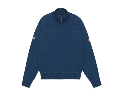 Cav Empt (C.E) Overdye PQ Open Mock Neck "Navy"