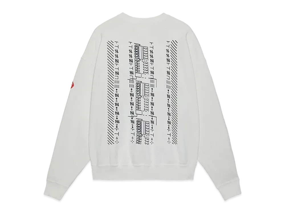 Cav Empt (C.E) Washed ≢≢≢≢  Crew Neck "White"