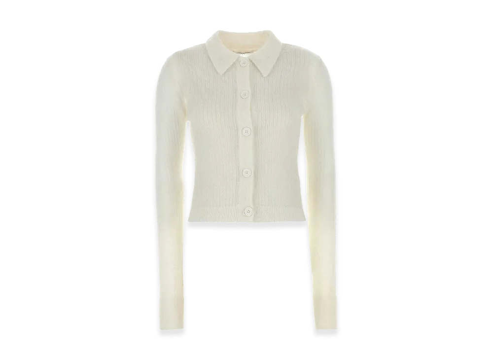 Cecilie Bahnsen Women's Mohair Blend Jaki Cardigan "White"