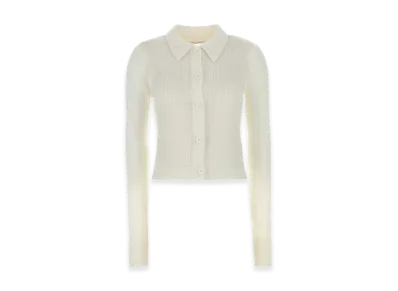 Cecilie Bahnsen Women's Mohair Blend Jaki Cardigan "White"