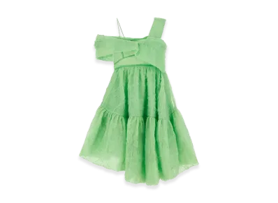 Cecilie Bahnsen Women's Silk Blend Soon Mini Dress "Green"
