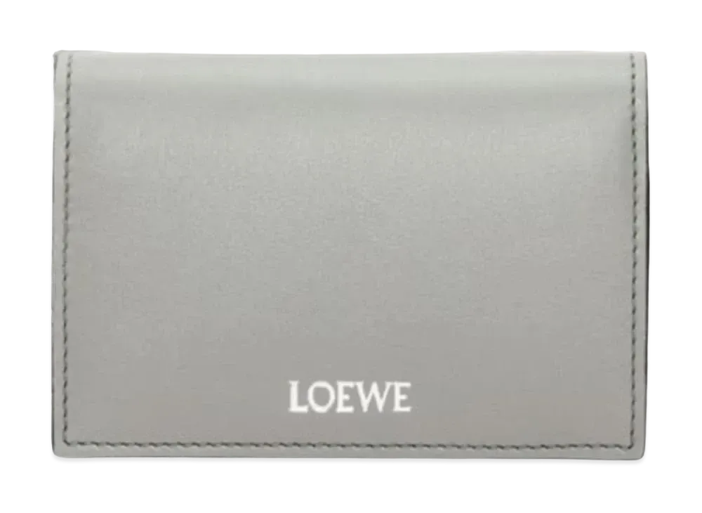 LOEWE Slim Bifold Card Holder Shinina Pakaf "Pearl Gray/Dark Gray"