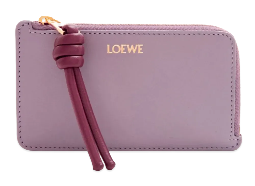 LOEWE Knotcoin Card Holder Shinina Pakaf "Dirty Mauve/Burgundy"