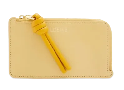 LOEWE Knotcoin Card Holder Shinina Pakaf "Dark Butter/Sunflower"