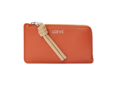 LOEWE Knot Coin Card Holder "Maple/Papercraft"