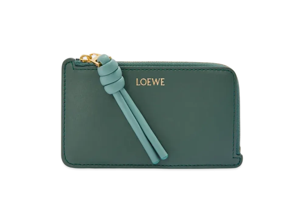 LOEWE Knot Coin Card Holder "Vetiver/Water"