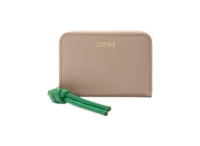 LOEWE Zip Coin Purse "Sand/Tropical Green"