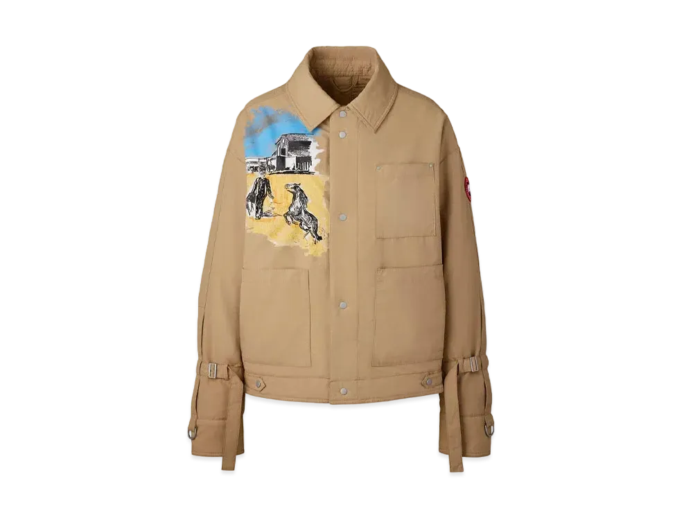 CANADA GOOSE x Rokh x Matt McCormick Padded Trucker Strap Jacket Graphic "Tan"