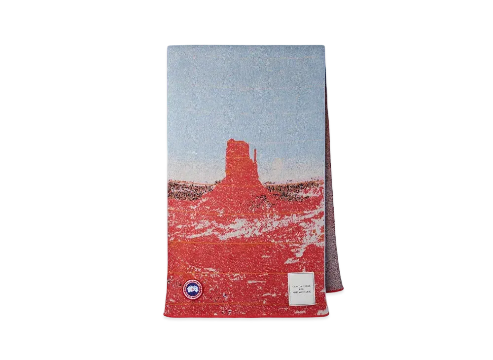 CANADA GOOSE x Rokh x Matt McCormick Landscape Wool Knit Scarf "Monument Valley"