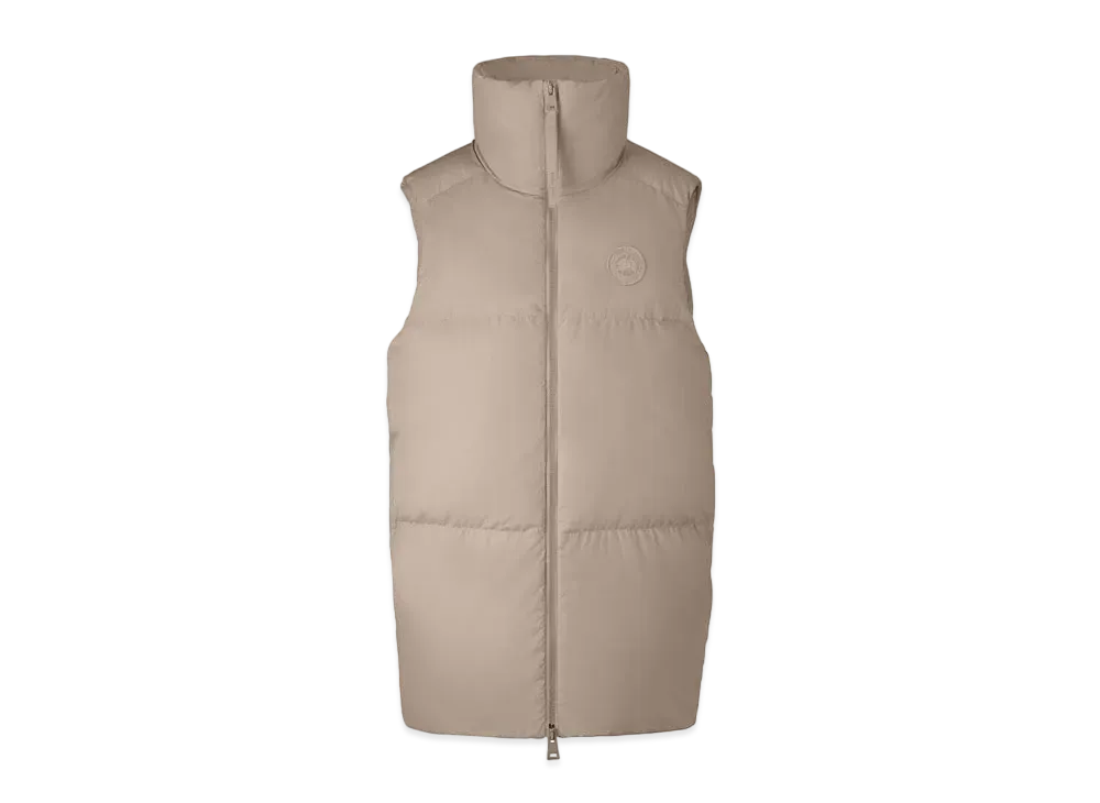CANADA GOOSE Garnet Long Vest "Desert Sand"