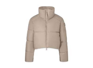 CANADA GOOSE Garnet Cropped Puffer "Desert Sand"