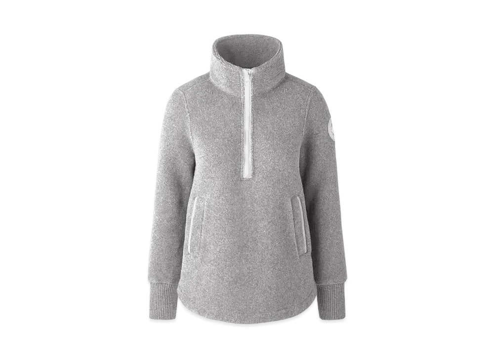 CANADA GOOSE Severn 1/2 Zip Sweater Kind Fleece Humanature "Greige"