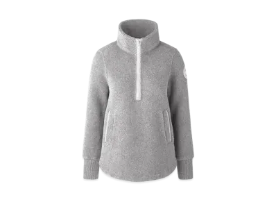 CANADA GOOSE Severn 1/2 Zip Sweater Kind Fleece Humanature "Greige"