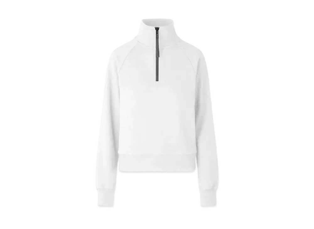 CANADA GOOSE Muskoka 1/4 Zip Sweater "White"